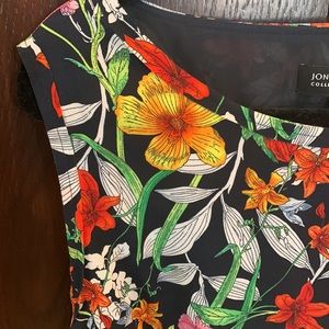 Jones New York floral flower midi dress - EUC